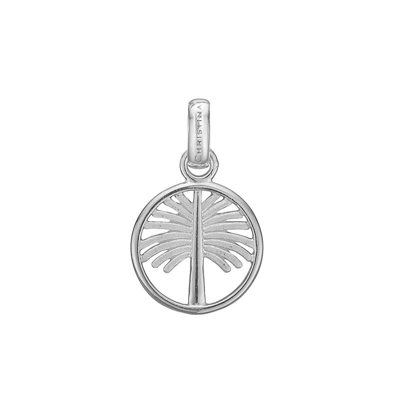 Palm Tree vedhæng i sølv fra Christina Jewelry & Watches 15 mm